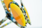 Khaleda And Fahad Sunglasses Cat Eyes Coloured Tortoise Shell and Orange