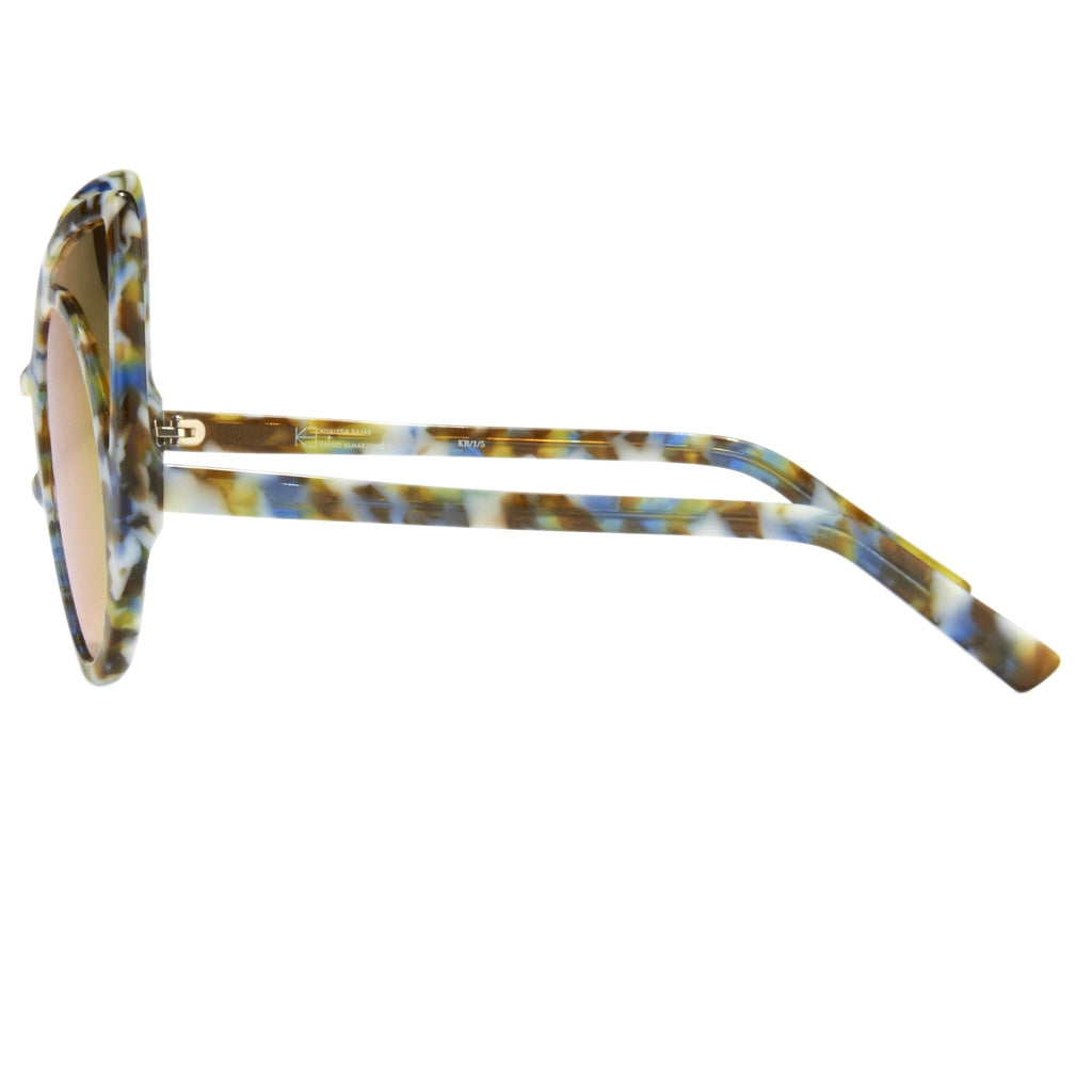 Khaleda And Fahad Sunglasses Cat Eyes Coloured Tortoise Shell and Orange