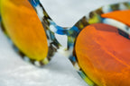 Khaleda And Fahad Sunglasses Cat Eyes Coloured Tortoise Shell and Orange