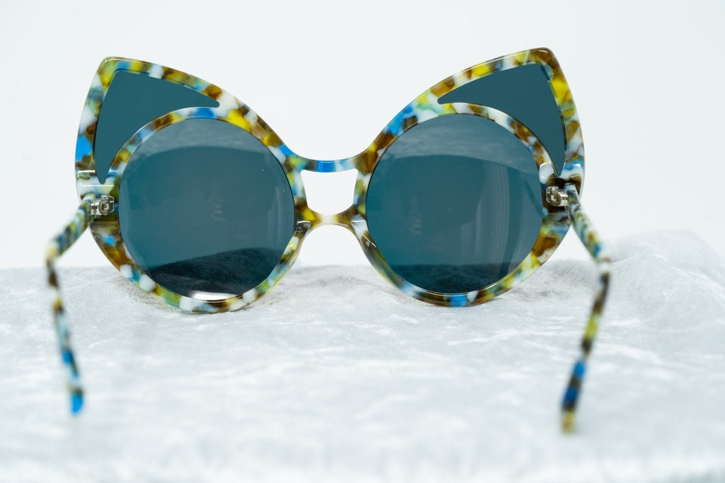 Khaleda And Fahad Sunglasses Cat Eyes Coloured Tortoise Shell and Orange