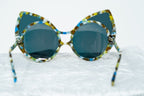 Khaleda And Fahad Sunglasses Cat Eyes Coloured Tortoise Shell and Orange