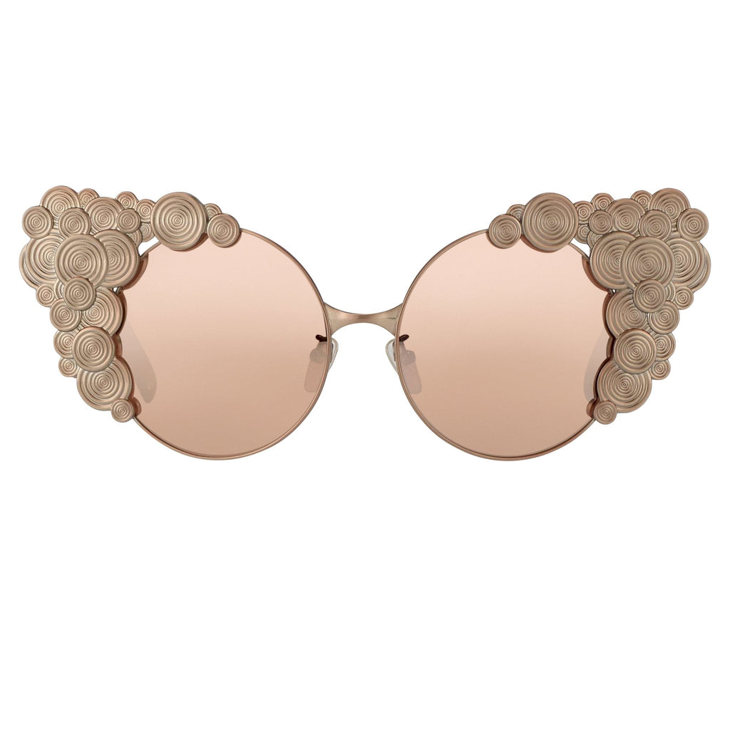 Khaleda And Fahad Ladies Sunglasses Cat Eyes Rose Gold