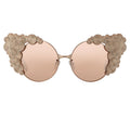 Khaleda And Fahad Ladies Sunglasses Cat Eyes Rose Gold