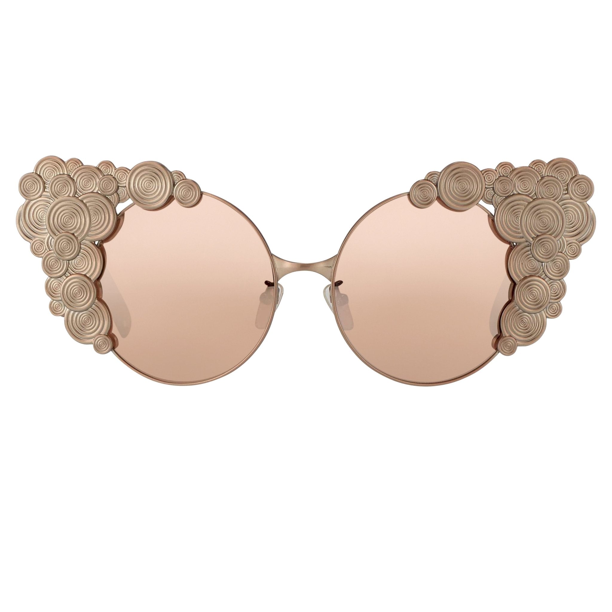 Khaleda And Fahad Ladies Sunglasses Cat Eyes Rose Gold