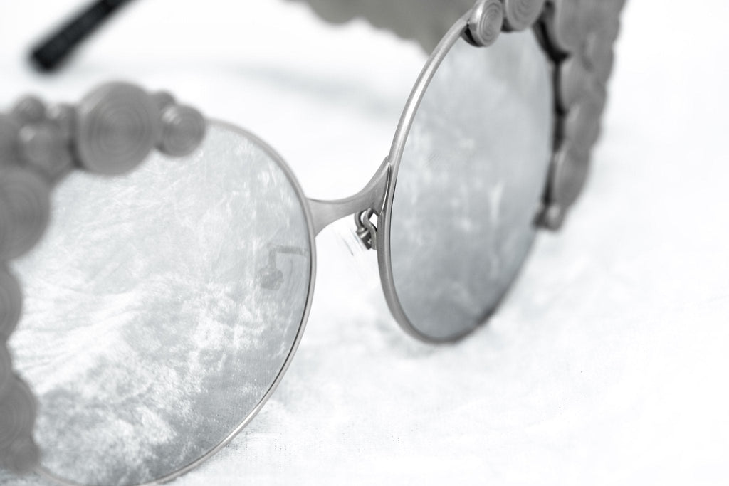 Khaleda And Fahad Ladies Sunglasses Cat Eyes Silver and Platinum