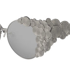 Khaleda And Fahad Ladies Sunglasses Cat Eyes Silver and Platinum