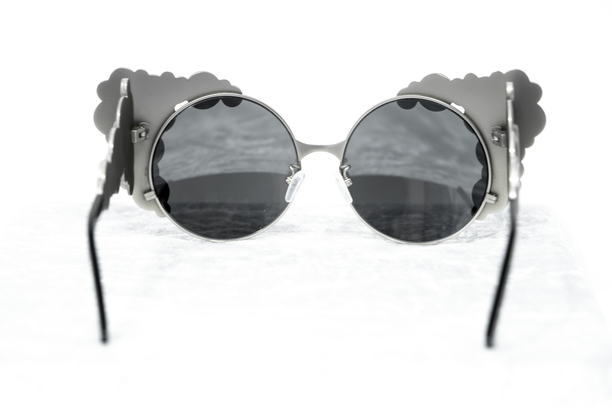 Khaleda And Fahad Ladies Sunglasses Cat Eyes Silver and Platinum