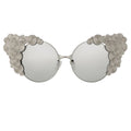 Khaleda And Fahad Ladies Sunglasses Cat Eyes Silver and Platinum