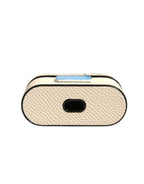 Dolce & Gabbana Leather Metal Logo Plaque Holder Airpods Case