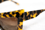 Kokon To Zai Ladies Sunglasses Mask Tortoise Shell and Brown