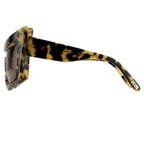 Kokon To Zai Ladies Sunglasses Mask Tortoise Shell and Brown