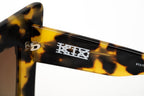 Kokon To Zai Ladies Sunglasses Mask Tortoise Shell and Brown