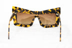 Kokon To Zai Ladies Sunglasses Mask Tortoise Shell and Brown
