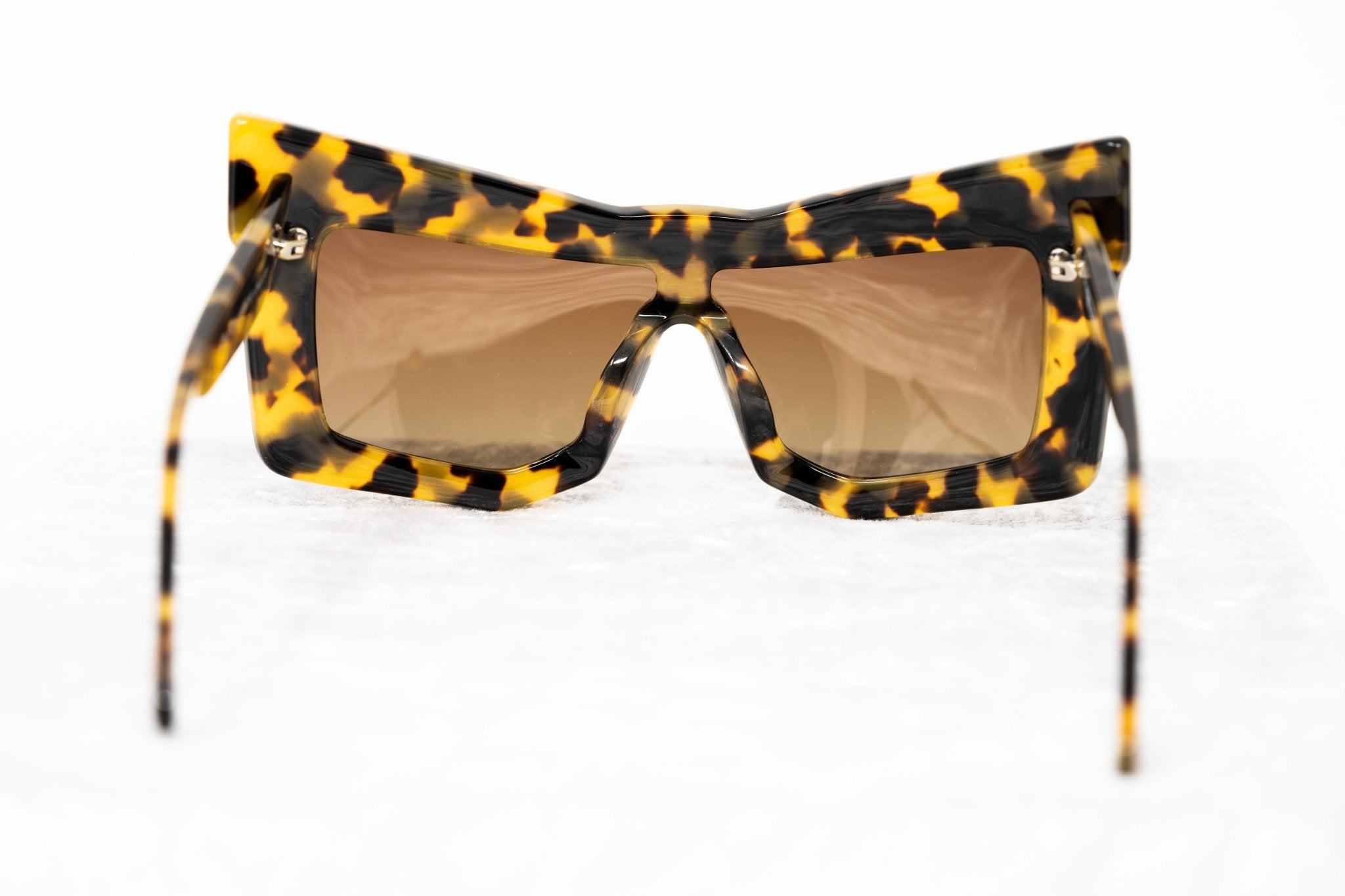 Kokon To Zai Ladies Sunglasses Mask Tortoise Shell and Brown