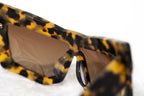 Kokon To Zai Ladies Sunglasses Mask Tortoise Shell and Brown