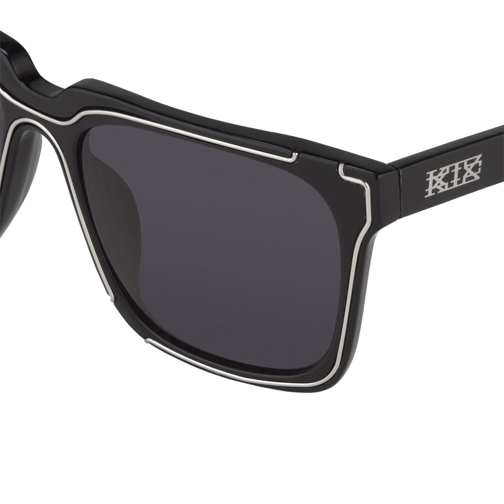 Kokon To Zai Sunglasses D-Frame Black and Grey