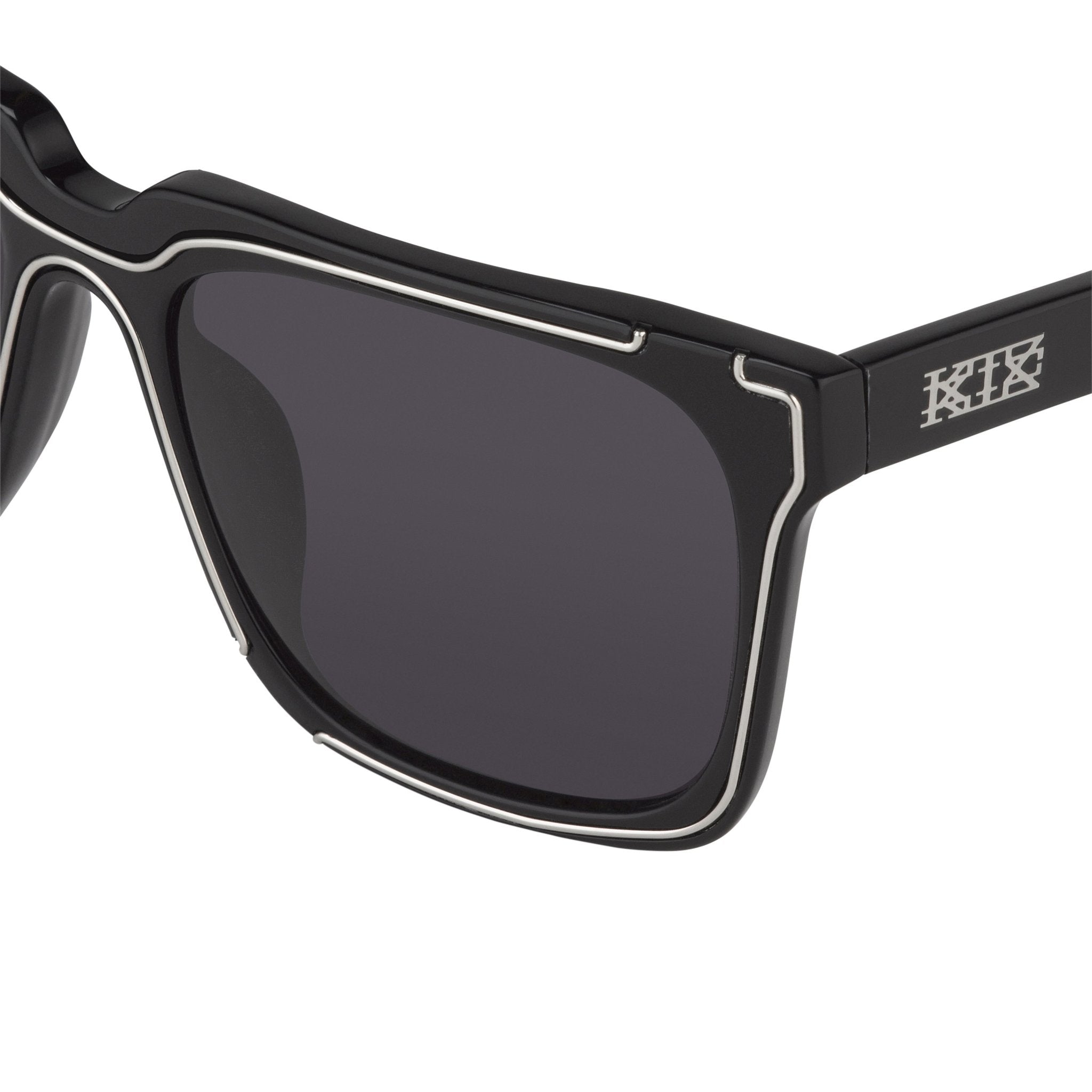 Kokon To Zai Sunglasses D-Frame Black and Grey