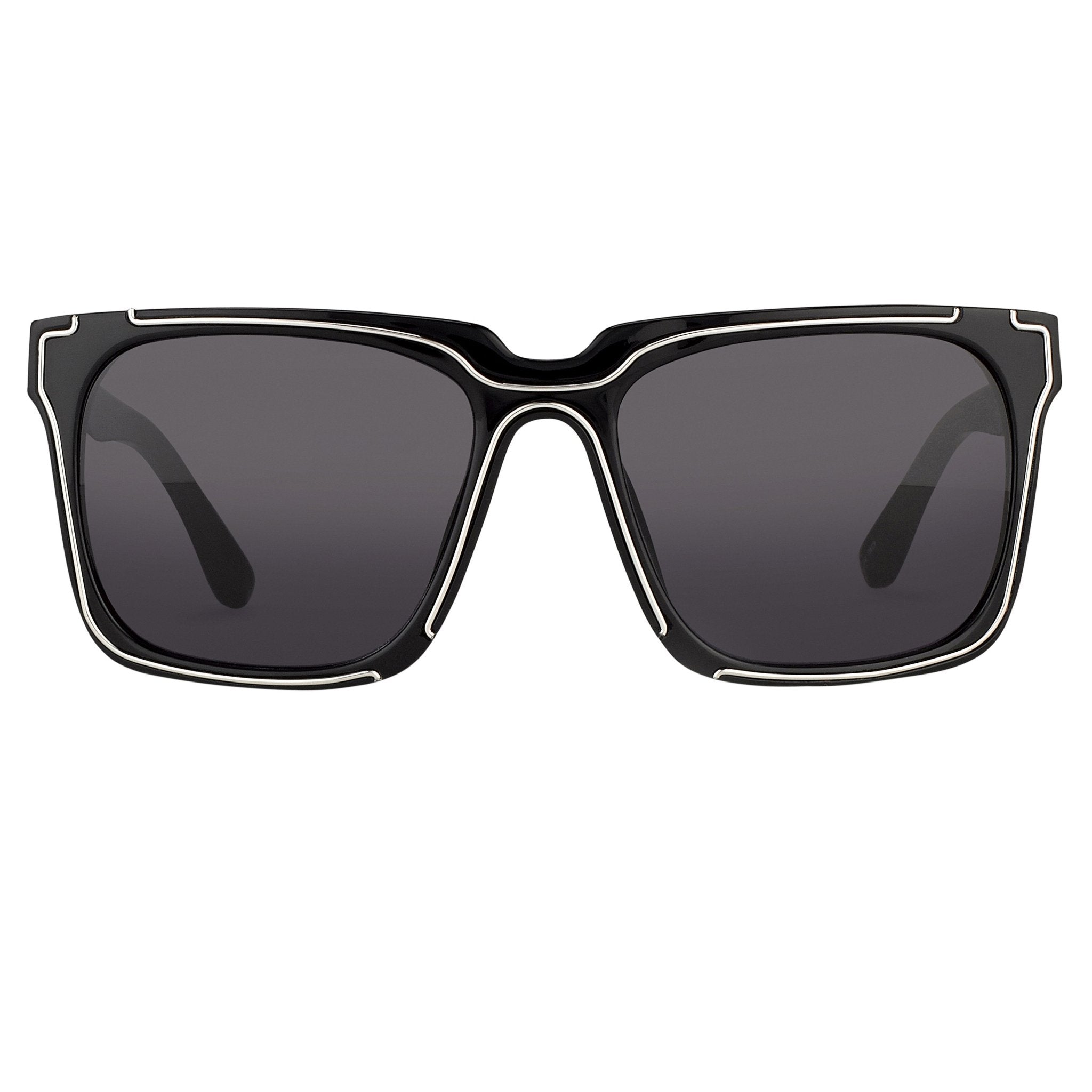 Kokon To Zai Sunglasses D-Frame Black and Grey