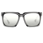 Kokon To Zai Sunglasses D-Frame Black and Silver