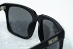 Kokon To Zai Sunglasses D-Frame Black and Silver