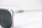Kokon To Zai Sunglasses D-Frame White and Silver