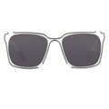 Kokon To Zai Sunglasses D-Frame White and Silver