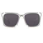 Kokon To Zai Sunglasses D-Frame White and Silver