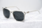 Kokon To Zai Sunglasses D-Frame White and Silver