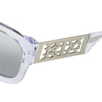 Kokon To Zai Sunglasses Oversized Clear and Silver