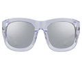 Kokon To Zai Sunglasses Oversized Clear and Silver