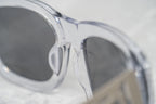 Kokon To Zai Sunglasses Oversized Clear and Silver