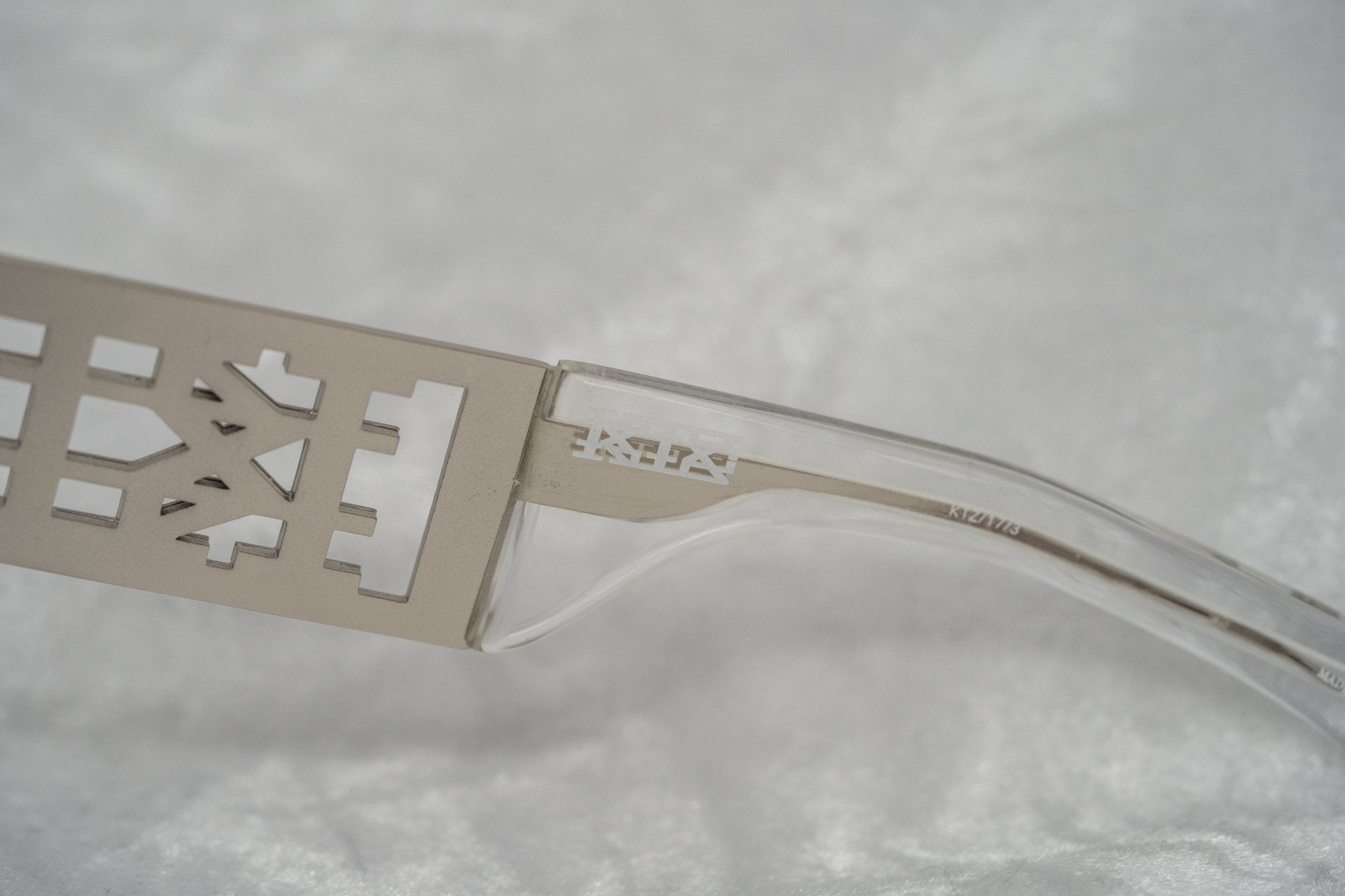 Kokon To Zai Sunglasses Oversized Clear and Silver