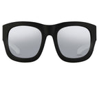 Kokon To Zai Sunglasses Oversized Matte Black and Silver