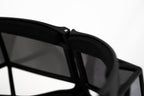 Kokon To Zai Sunglasses Shield Mask Matte Black and Silver