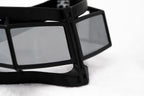 Kokon To Zai Sunglasses Shield Mask Matte Black and Silver