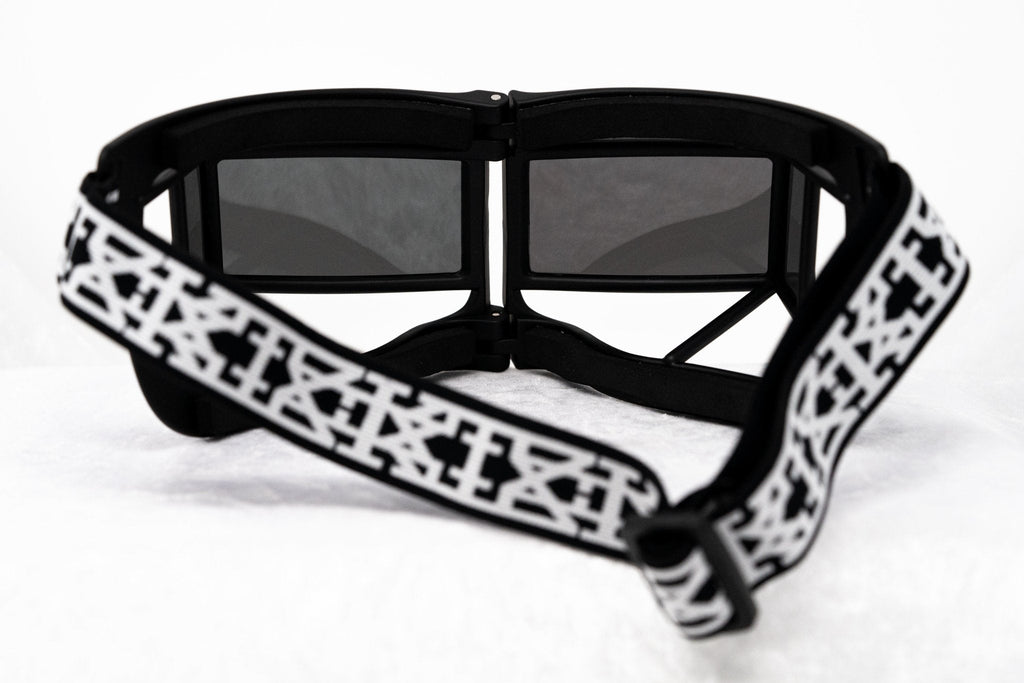 Kokon To Zai Sunglasses Shield Mask Matte Black and Silver