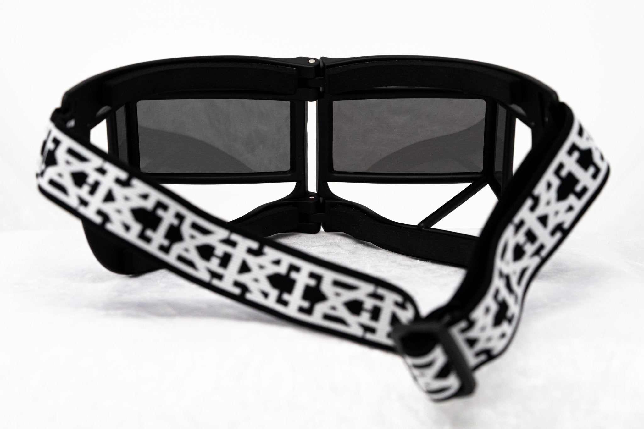 Kokon To Zai Sunglasses Shield Mask Matte Black and Silver