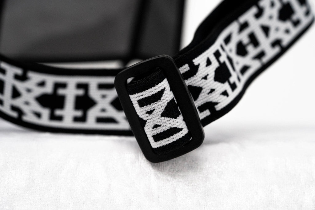 Kokon To Zai Sunglasses Shield Mask Matte Black and Silver