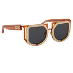 Kokon To Zai Sunglasses Special Beige Orange and Dark Grey