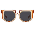 Kokon To Zai Sunglasses Special Beige Orange and Dark Grey