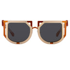 Kokon To Zai Sunglasses Special Beige Orange and Dark Grey