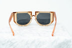 Kokon To Zai Sunglasses Special Beige Orange and Dark Grey