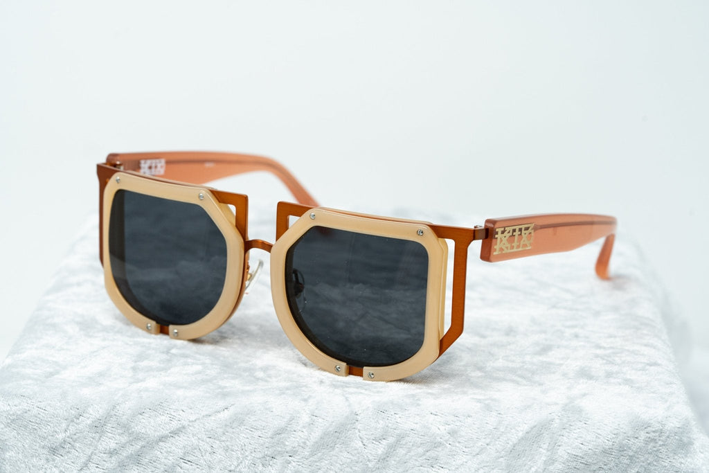 Kokon To Zai Sunglasses Special Beige Orange and Dark Grey