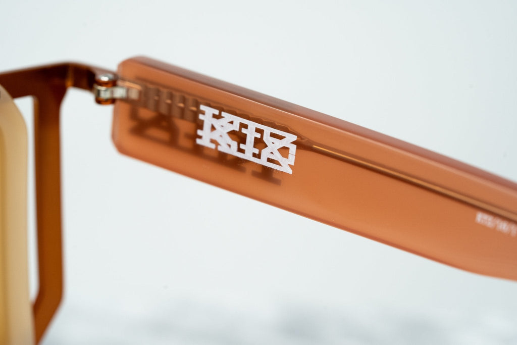 Kokon To Zai Sunglasses Special Beige Orange and Dark Grey