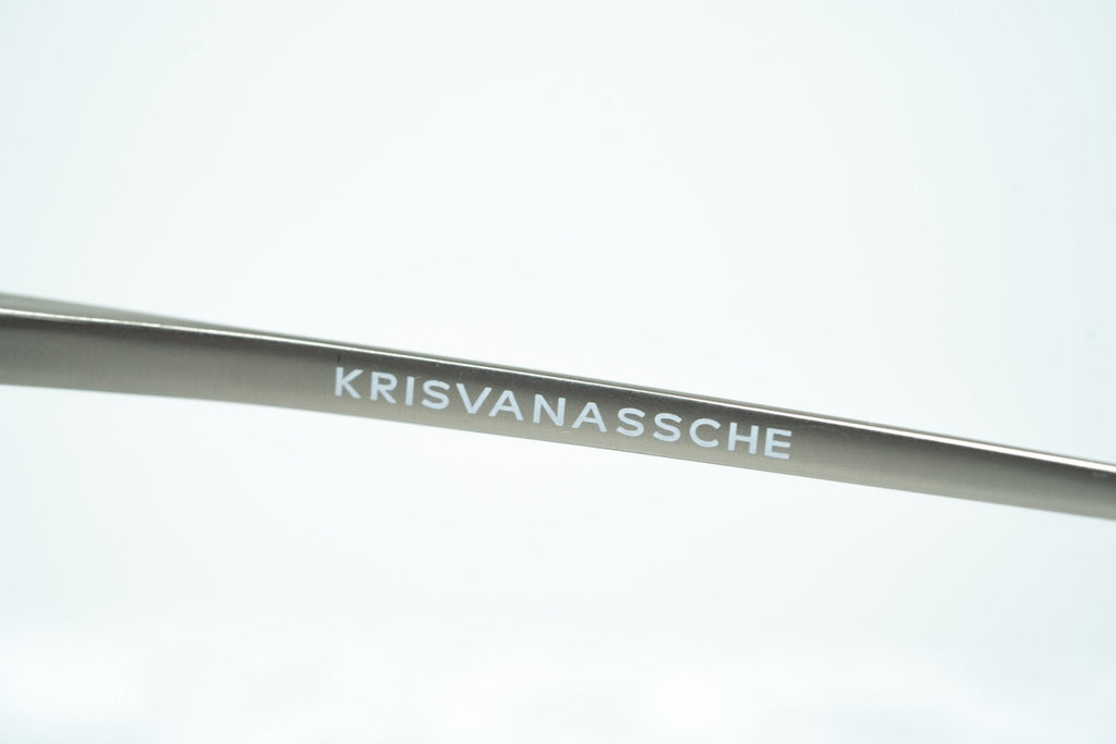 Kris Van Assche Men's Sunglasses Silver and Blue