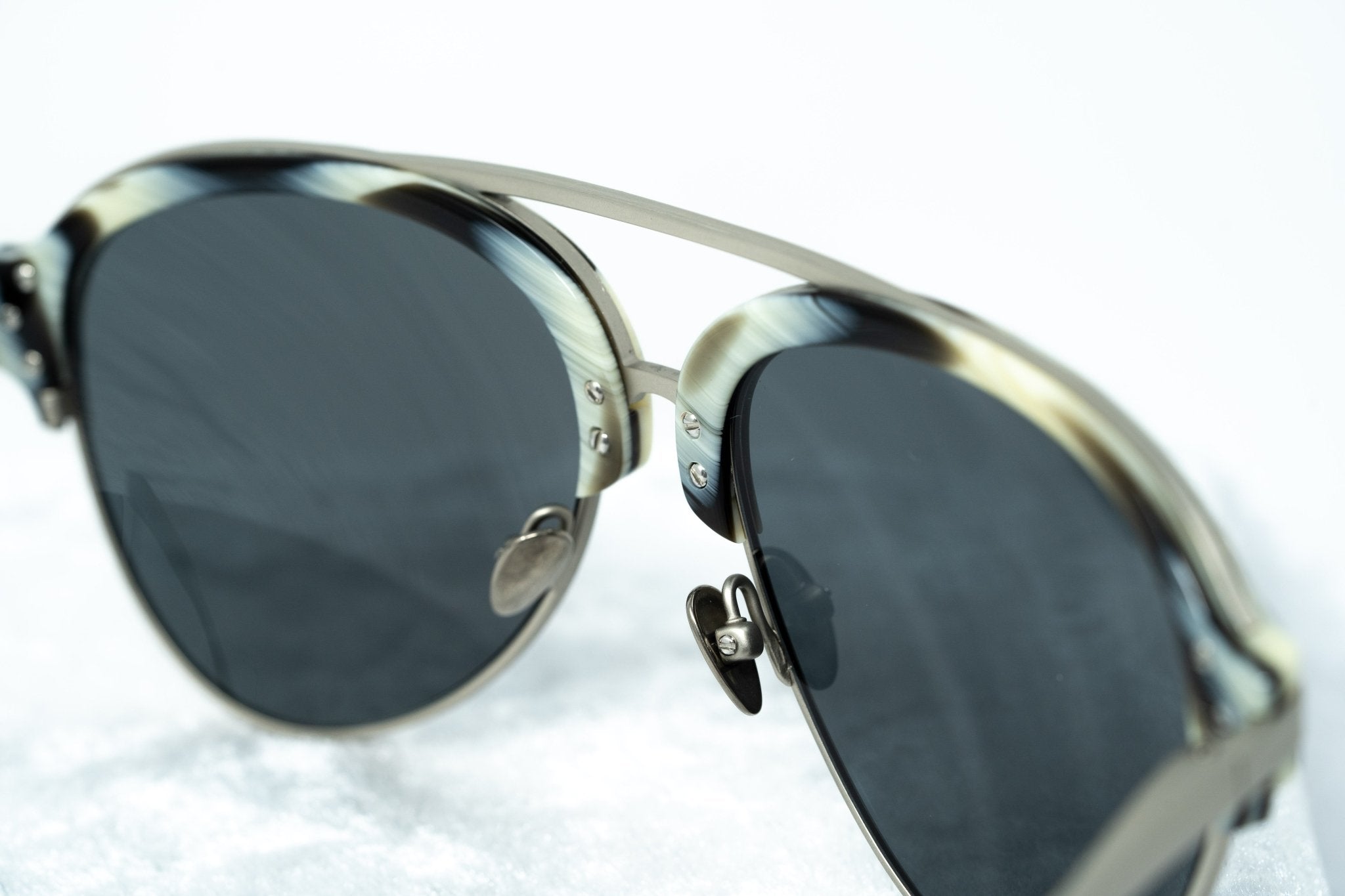 Kris Van Assche Men's Sunglasses Silver and Blue