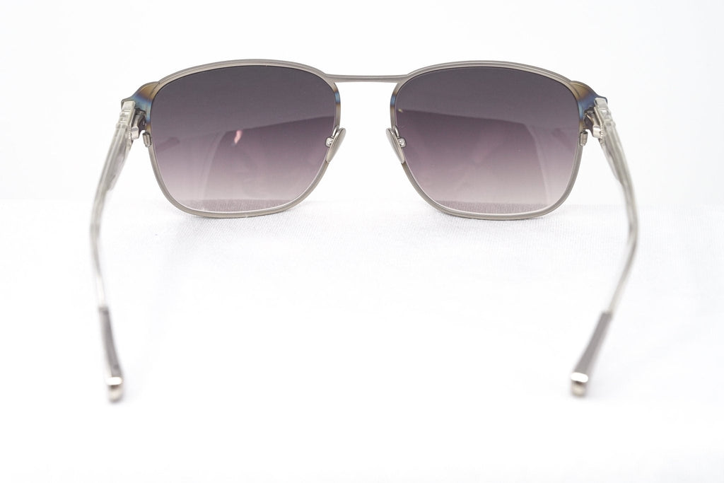 Kris Van Assche Sunglasses D-Frame Iridescent Silver and Purple