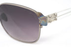 Kris Van Assche Sunglasses D-Frame Iridescent Silver and Purple