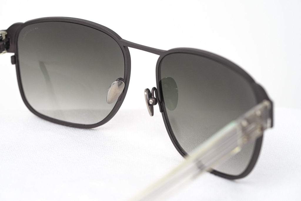Kris Van Assche Sunglasses D-Frame Matt Brown and Grey
