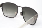 Kris Van Assche Sunglasses D-Frame Matt Brown and Grey
